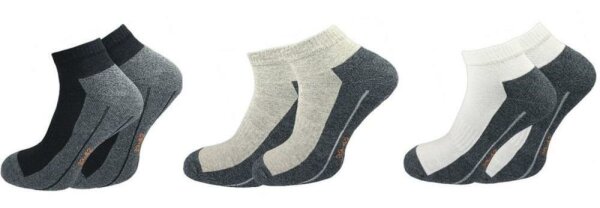 Unisex Sport Sneaker Socken 2er Gr. 35/38 - 47/50 GAWILO