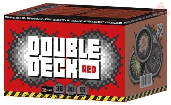 Double Deck Red 36-Schuss-XXL-Fächer-Batterie XPLODE