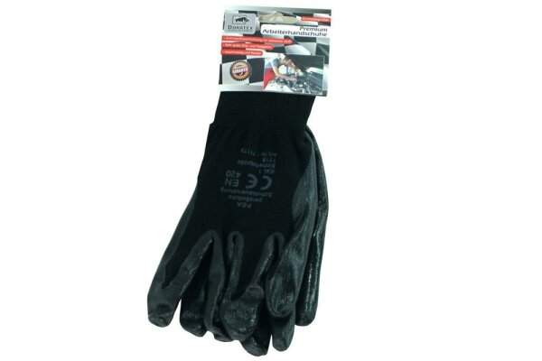 Gartenhandschuhe "Skinny Flex" schwarz Gr. 10