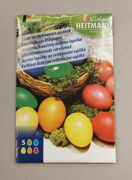 Eierfarben 5 Färbeblättchen MHD 30.06.2024 UVP 0,69€