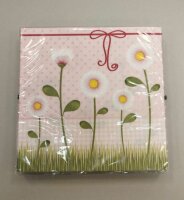 Servietten 20er 33x33 Dasies rosa, 3lagig