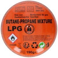 Gaskartusche 190g Butan-Propan-Mischung