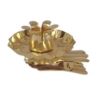 Baumkerzen-Halter mit Clip 12er gold YUL