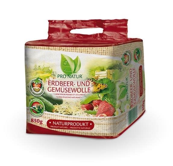 Erdbeer- und Gemüsewolle 850g PRO NATUR