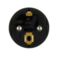 Stecker, Gummi ISO-Einsatz, schwarz