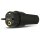 Stecker, Gummi ISO-Einsatz, schwarz