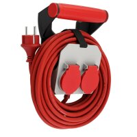 Verlängerung mit Wandhalterung RollON, 10m, grau-rot