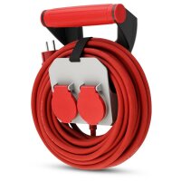 Verlängerung mit Wandhalterung RollON, 10m, grau-rot