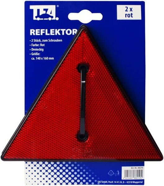 Dreieck Reflektor 2er rot TFA