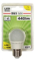 LED Mini Globe E27 5,5W 440lm RA 80 dimmbar 2700K 240V RA 80