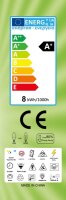 LED Kerze 2er Pack C37 8W E14 640lm Kaltlicht
