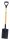 Spaten Stahl, Stiel Esche 115cm, PVC-Handgriff