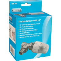 Thermostat-Eckventil 1/2“ mit Thermostatkopf...