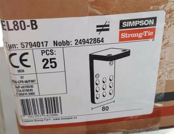 SST Topverbinder/Hirnholzverbinder EL80-B SIMPSON Strong-Tie