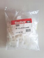 Fischer Abdeckkappe AD 12x40 W weiß 060259