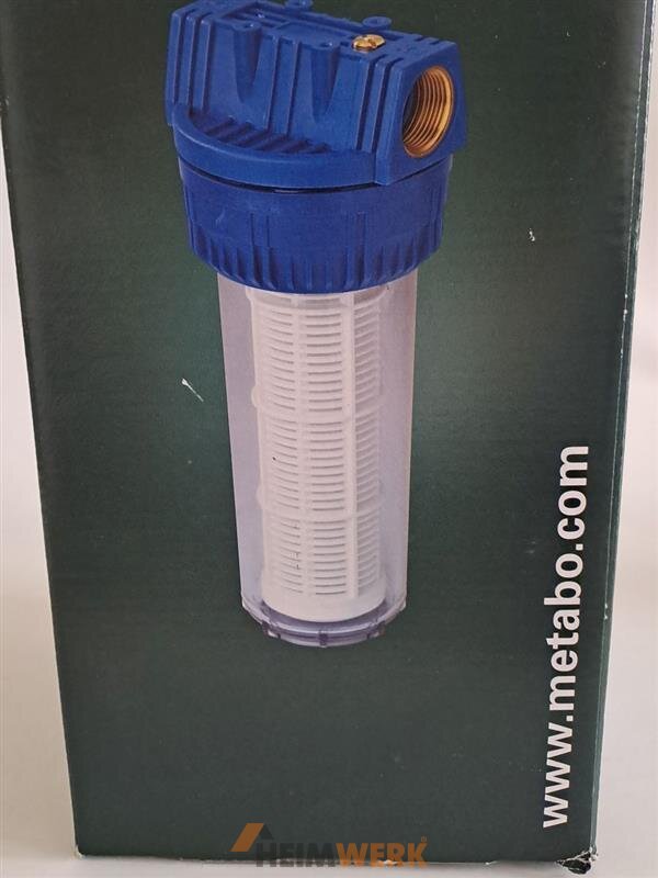 Metabo Filter für Hauswasserwerke 1 lang mit waschbarem Filtereinsatz 310m
