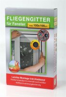 Fliegengitter 100x100cm weiß oder grau