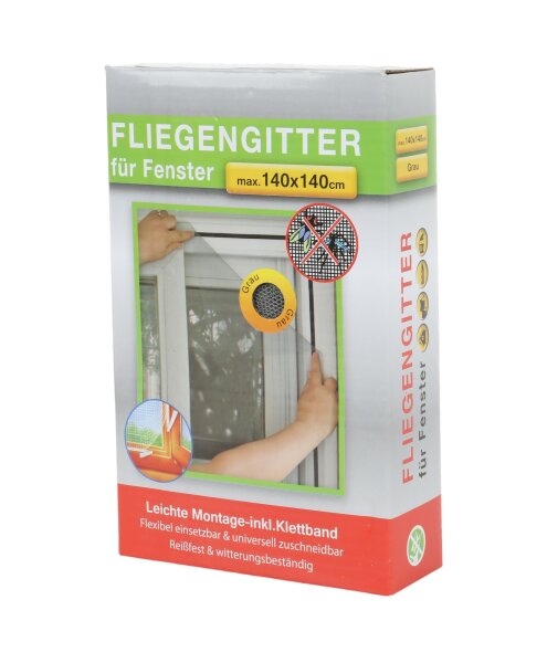 Fliegengitter 140x140cm weiß oder grau