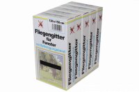 Fliegengitter130x150cm schwarz m.Klettband Insektennetz...