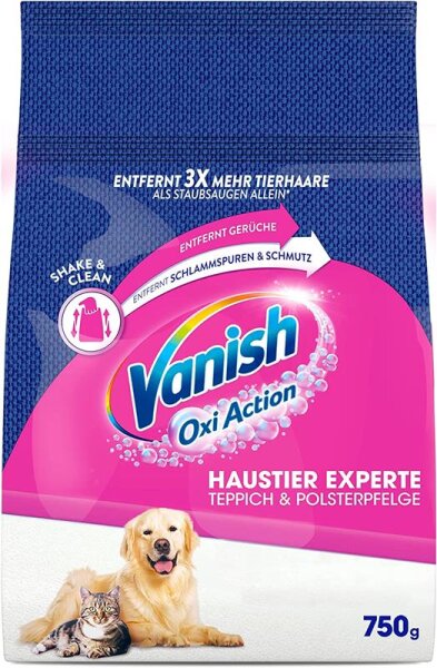 Vanish OxiAction 750g Teppichpflege Haustier Experte