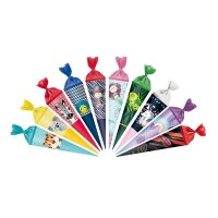 Zuckertüte/Schultüte 35cm rund 10 Motive sort.