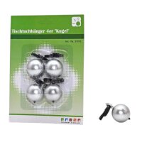 Tischtuchhänger 4er Kugel, schwer, Ø 3,3cm,...