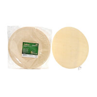 Teller 10er rund, Pappelholz Ø21,5x1,5cm