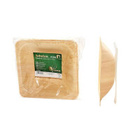 Schale 10er Pappelholz 16,5x16,5x4,5cm
