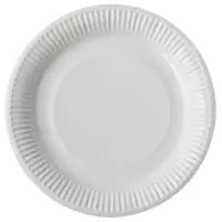 100 Pappteller, weiß, Ø 23cm,Frischfaser,...