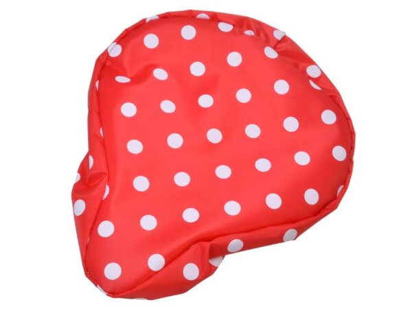 Satteldecke Dotty, Nylon, wasserabweisend, rot m. Punkte