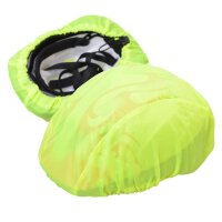 Regenschutz/Haube für Fahrradhelm neongelb
