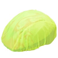 Regenschutz/Haube für Fahrradhelm neongelb