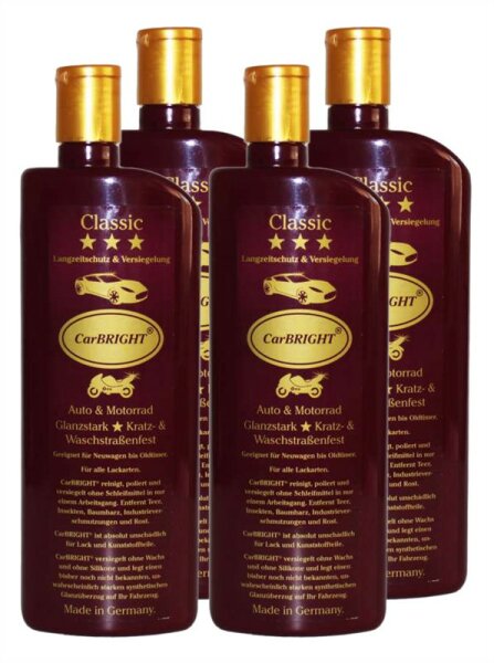 Autopolitur CarBRIGHT Classic Das Original 500ml / 4er Set (4x500ml)