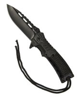 EINHANDMESSER PARACORD M.FIRE STARTER SCHWARZ