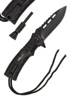 EINHANDMESSER PARACORD M.FIRE STARTER SCHWARZ