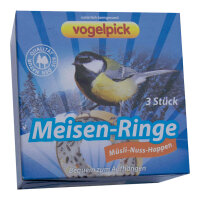 Meisenringe Müsli-Nuss Happen 3er 150g Vogelpick