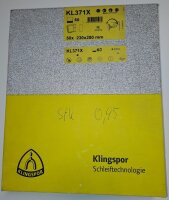 Klingspor Schleifgewebe blau KL371X230x280mm K 60