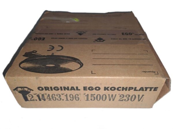 EGO Kochplatte 4mm Ø145 mm 1500W Ersatzteil für den Herd 12.14463.196