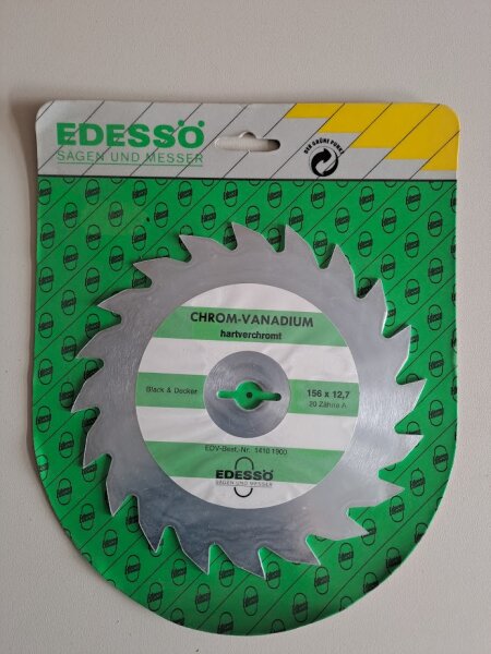 EDESSÖ C-V Kreissägeblatt hartverchromt 156x12,70; 20 Zähne