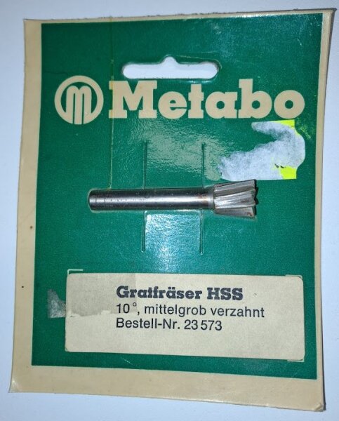 Metabo Gratfräser HSS 10°,mittelgrob verzahnt   23 573