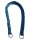 Hundehalsband, Zug-Stopp-Halsband blau/grün geflochten Länge 67,5cm Ø18cm