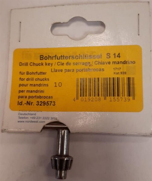 Bohrfutterschlüssel Gr.S 1 4