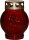 Grablampe Glas 13cm rot