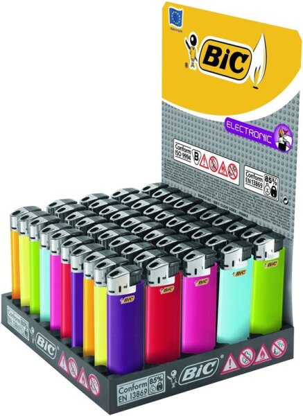 BIC Feuerzeug Electronic J38 neutral Bicolours sortiert 862274