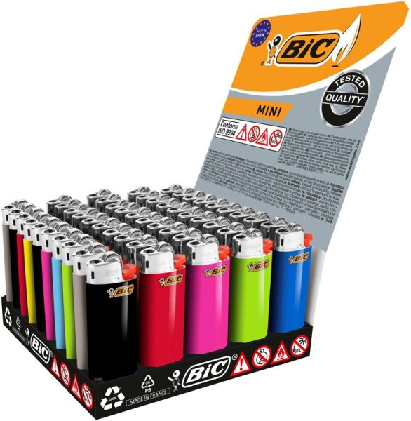 BIC Feuerzeug Mini J25 neutral sortiert 807970