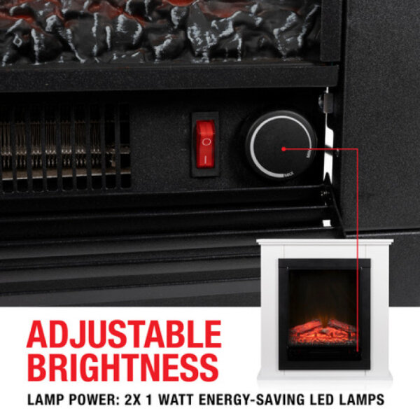 Heizung u. Kaminsims Lugano, Classicfire 1800W, Ölradiator