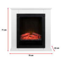 Heizung u. Kaminsims Lugano, Classicfire 1800W, Ölradiator