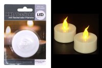 LED-Teelicht XXL flackernd warmweiß, 6cm