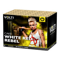 WHITE RED REBEL 30-Schuss-Batterie Lesli