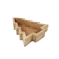 Tablett Weihnachtsbaum Mangoholz 25cm